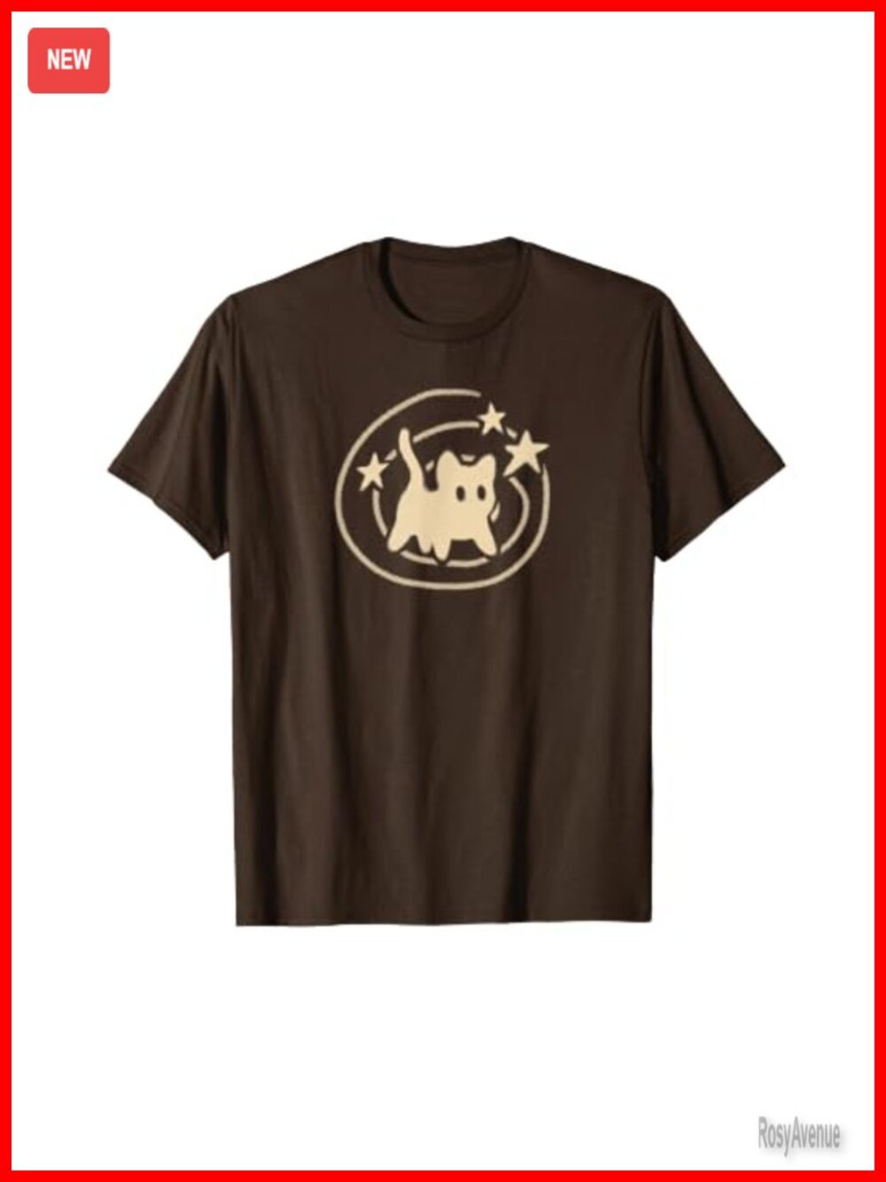 Y2K 90s Scary Tomcat Cat T-Shirt Crew Neck Pullover Tee